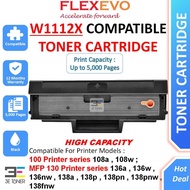 W1112X 1112X 110X W1112A 1112A 110A Toner Cartridge Compatible HP 108a 108w mfp 136a 136w 136nw 138a