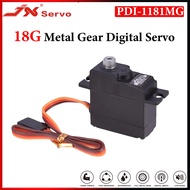 JX Servo PDI-1181MG 3.5KG 18G Metal Gear Digital Servo For 1/16 RC Car Truck Crawler WLtoys 144001 W