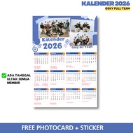 2026 GSKY FULL TEAM CALENDAR A3 SIZE FREE STICKER AND PHOTOCARD - KUSUMAWARA GWSM SROTOP CALENDAR