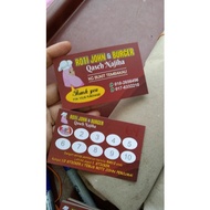 LOYALTY CARD 100pcs & FREE 100pcs STICKER)