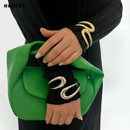 SMILE Open Cuff Bangles Bracelet, Adjustable Hollow Women's Bracelet, Exaggerated Metal Cuff Bracele