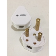 UMS 15A 250V PLUG TOP / 15AMP RESILIENT PLUG TOP #SIRIM #WHITE