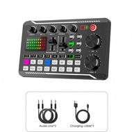 English sound card F998Microphone V8S Complete set of computer recording stand and live streaming/po