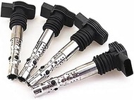 Wivplex Engines Ignition Coil 06B905115T 06A905115R 4x 2.0T Car Ignition Coil Plug Nozzle, for A4, f