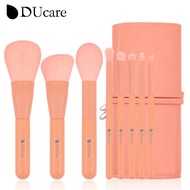 DUcare 8Pcs/Set Orange Makeup Brush with Bag Beauty Make Up Brushes Powder Blush Brushes for Makeup 