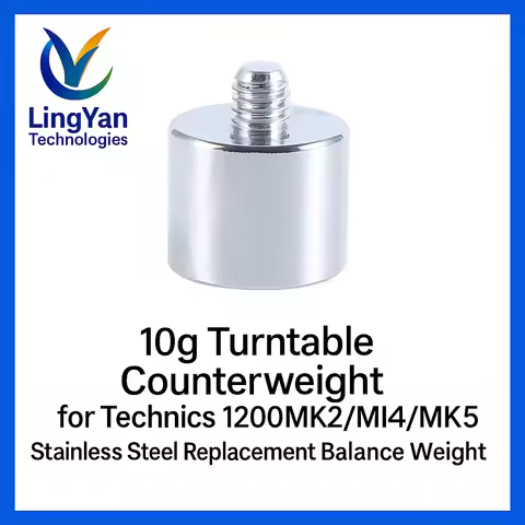10g Turntable Counterweight for Technics 1200MK2/MK4/MK5 | Stainless Steel Replacement Balance Weigh