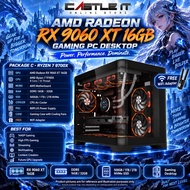 AMD Radeon RX 9060 XT 16GB Gaming PC Desktop Ryzen 5 7500F 9600X Ryzen 7 9700X
