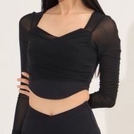 Darlyn - Nabi bra top เสื้อแขนยาวออกกำลังกาย เสื้อซีทรู ใส่ออกกำลังกาย ใส่สบาย นุ่มลื่น