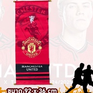 Football Team Flag Football Club Flag Man united Souvenir Hanging Flag Man United Size 92x36 CM.