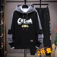 One piece Hoodie+ Pants Japanese Men's Popular Anime One Piece Hoodies Sports Suit Long sleeve Casual Hoodie Set