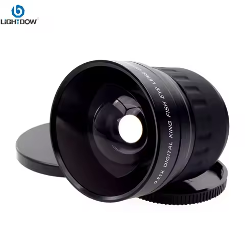 Lightdow 52mm 0.21X Wide Angle Fisheye Lens for Nikon D7200 D7100 D5200 D5100 D5000 D3100 D90 D60 wi