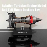 TR900 Aircraft Turbofan Kit DIY Pushrod Red Engine Model 1/25 Electric Desktop Toy