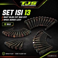 SET OF 13 CVT BLOCK BOLTS CVT BACK NMAX AEROX LEXY