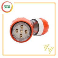 [S56PA532EO_G15] Schneider Electric S56 Angled Plug 32A 5 Round Pin IP66 (Orange) (cupex)
