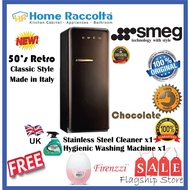 SMEG Fridge FAB28 50's Retro Style Refrigerator Smeg FAB28RCG1 Chocolate