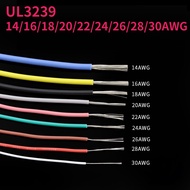 14/16/18/20/22/24/26/28/30AWG UL3239 3KV Flexible Soft Silicone Wire Insulated Tinned Copper Electri
