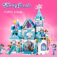 AvantSo Lego Friends Frozen Castle Disney Princess Elsa Olaf Minifiguras Girls 705pcs 8 In 1 Playground House Set DIY Building Blos Toys For Children Christmas