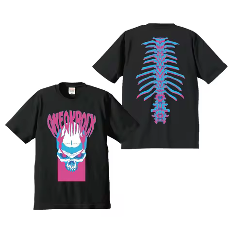 2026 ONE OK ROCK Skull Logo Tee Rock Retro Graphic T-shirt Summer Sports Pure cotton Men's T-Shirt K