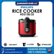 Philips HD3138/32 – Rice Cooker 2 Liter Premium Plus Red Bakuhanseki