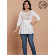 Rayon Embroidery Top For Women By Inaaya Fabric