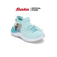 Bata Disney รองเท้าผ้าใบแบบสวมสำหรับเด็กผู้หญิง ลายเจ้าหญิง Frozen สีฟ้า รหัส 3419952