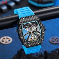 Dfdf 2023 Richard Miller Barrel Sportsman Handsome Barrel Shape Mechanical Watch Fully Automatic Wat