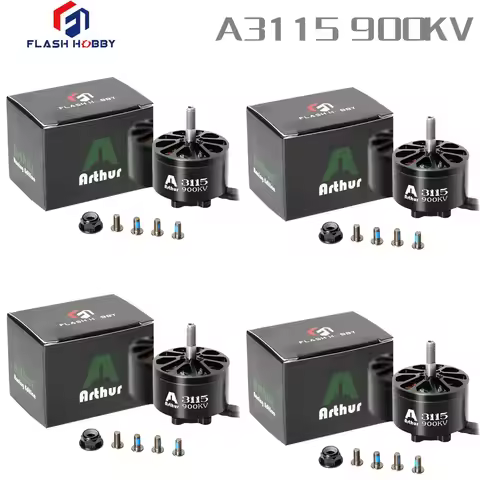 4pcs/lot FLASHHOBBY Brushless Motor A3115 3115 900KV High Torque Motor 6S for FPV Freestyle 9inch 10