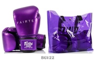 Fairtex Boxing Gloves BGV22 Metallic gloss color Purple Leather (8,10,12,14,16 oz) for Sparring MMA K1 นวมซ้อมชก แฟร์แท็ค สีม่วง เมทัลลิก