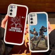 White Casing for Samsung M02 A03S J6 A03 Core J4 Plus M02S A71 A51 A02S A31 A02 F02SS44 PUBG Game