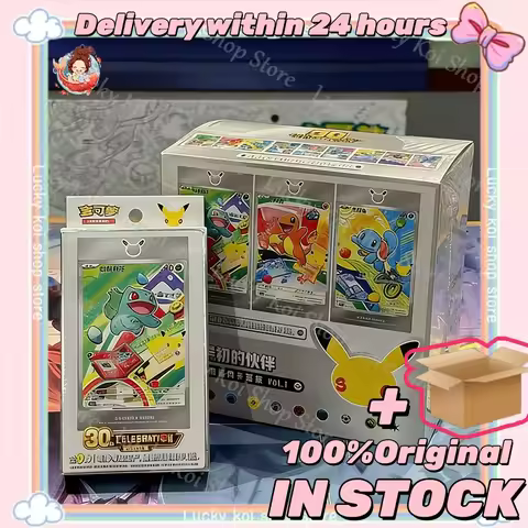 Delivery within 24 hours Original Pokemon Set Vol.1 SV16.0 30th Anniversary Celebration Collectible 