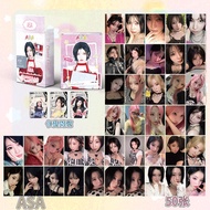 LINXX 50 Pcs BABYMONSTER ASA Holographic Laser Card Kpop Photocards  Postcards  Series