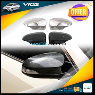 Toyota Vios (3rd Gen) Side Mirror Carbon Cover Rearview Mirror Wing Cover 2013-2019 XP150 NCP150 3rd Vacc Auto Car Accessories