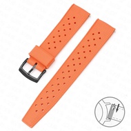 For   Citizen Tropical Soft Breathable Silicone Strap Quick Release Watch Band 20mm 22mm Rubber Tropic Smart Strap