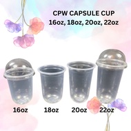 CPW Cup Capsul Thailand 16oz 18oz 20oz 22oz/ Dome Lid/ U Cup / Gelas Plastik Siam