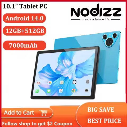 New 10 Inch Tablet Pad 19 Android 14 8-Core 7000mAh Tablets 12GB+512GB WiFi 6 5MP+5MP Stylus Keyboar
