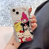 Photo frame airbag soft case for iphone 14promax 11 13 12 7Plus 6 6s XR X XS Max Cute Kulomi Hello K