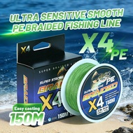 Golaluz 150M PE X4 Braided Fishing Line Wear-Resistant High Tensile Strength 16.1Lbs-82.7Lbs