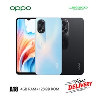 OPPO A18 (4GB RAM +128GB ROM)5000mAh Large Battery, 6.56" 90Hz Sunlight Display, Unlock Your Potential Side Fingerprint Unlock, Operating System Android 13, ColorOS 13.1- 1 Year by Oppo Malaysia