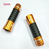FJS636 MOTORCYCLE HANDLE GRIP RUBBER W/ALLOY UNIVERSAL