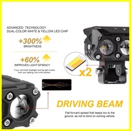 ◴ ◐ ☌ MOKOTO DOUBLE LAMP CREE QUADSHOT / TRI-STAR LED MINI DRIVING LIGHT FOR MOTORCYCLE AND CARS MO