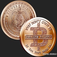 Silver Shield BitCON / Bitcoin / BTC 2019 1 oz AVDP .999 Pure Copper Round Coin (Made in United Stat