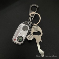 Cleanfit Metal Dice Keychain | Black 8 Keychain Trendy Pendant | Student Party Waist Pendant Bag Pen