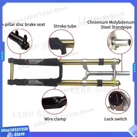 Zoom 680DH Aluminum MTB Fork 26 Inch 170mm Travel Downhill Suspension Bicycle Front Fork for Mountai