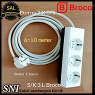 3-hole electrical connection cable Broco + Eterna 6 to 10 meters - 6 meters