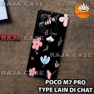 Rubber Softcase poco M7 PRO /RC39 FLOWER motif/case poco M7 PRO/casing poco M7 PRO/silicone poco M7 