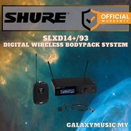 Shure SLXD14+/93 Digital Wireless Bodypack System with WL93 Omnidirectional Lavalier Microphone