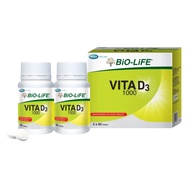 BIO-LIFE Vita D3 1000IU 60s × 2 (Tablets)