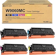 SRITE W9060MC W9061MC W9062MC W9063MC Toner Cartridge High Yield Replacement for HP W9060 W9060MC To