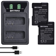 Batmax EN-EL14 EN-EL14a Battery (2-Pack) and Compact LCD USB Dual Charger for Nikon D5500, D5300, D3