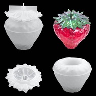 DIY Crystal Epoxy Resin Mold Strawberry Storage Box Fruit Storage Jar Mirror Silicone Mold